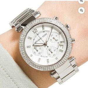 Michael Kors Women's Chronograph Parker Stainless Steel Bracelet Watch MK5353